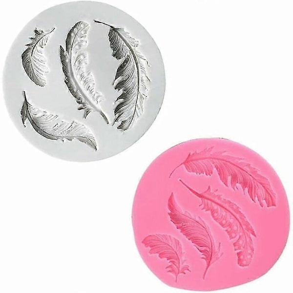 Silikoneform til Patisserie, Silikoneform Fjer, Fondantform