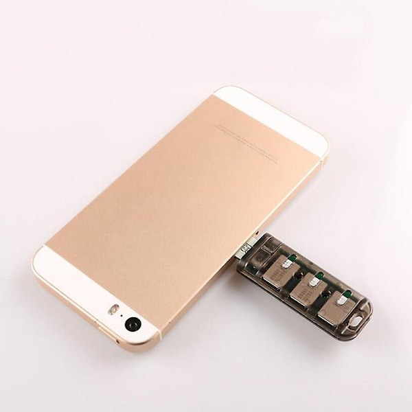 XJ-6-paikkainen adapteri Multi-Reader Mini Sim Nano itsenäisellä ohjauskytkimellä malleille 5/6/7/8/x