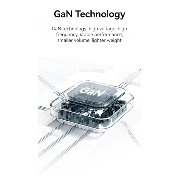 XJ-iPhone hurtigoplader kompatibel PD35W - Dual Port GaN udtrækkelig