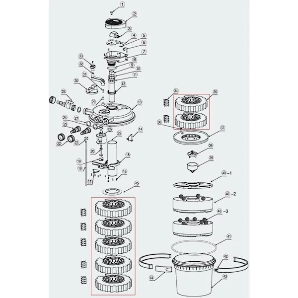 Cp15000 tryckdammsfilter svampset reservdel