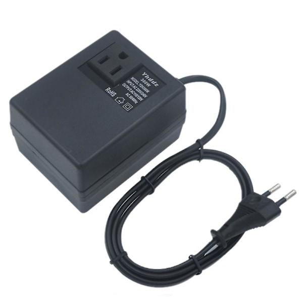 XJ-300W Spenningsomformer Transformator 220V til 110V Reise-spenningsomformer Konverter EU-plugg