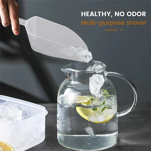 3-delad glasskrapa-formad plastskopa - Transparent