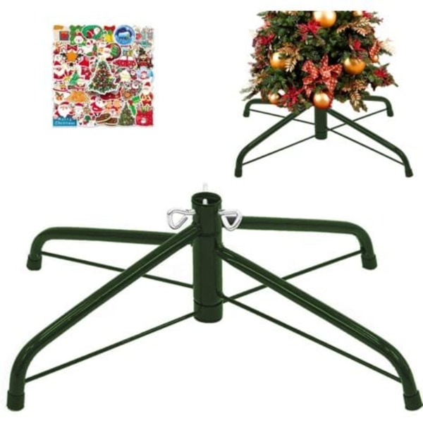 Sammenleggbar fot for 4-1,2 m kunstig juletre, erstatningsfot for juletre under 2,2 cm julepynt, skap atmosfære