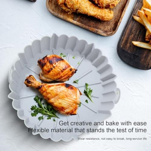 Stor riflet silikonkakeform, non-stick varmebestandig bakeform for desserter (grå) large grey