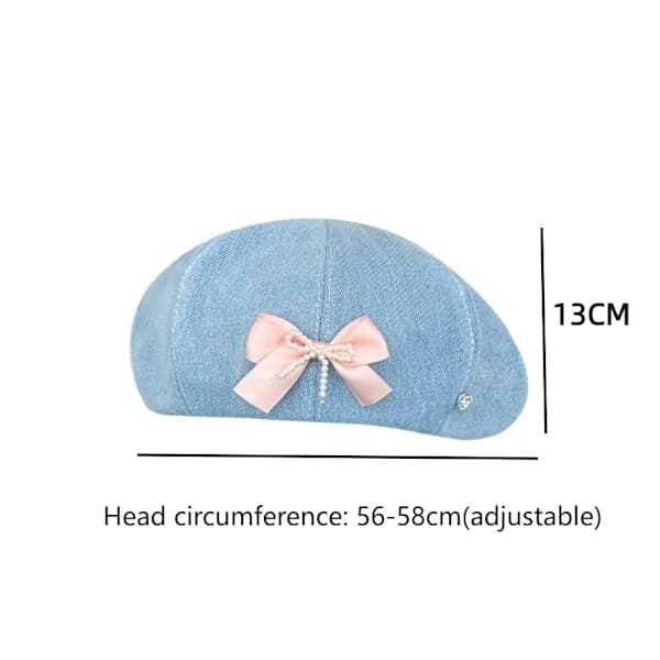 Denim Basker Flat Cap C C C