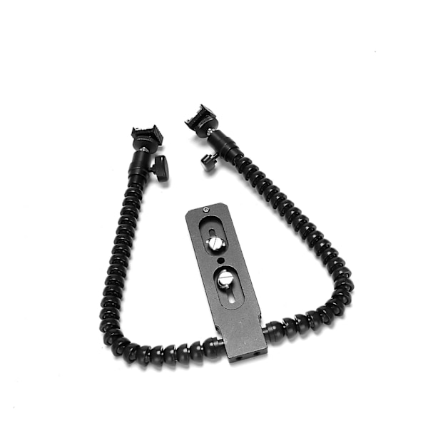 XJ-New Flexibelt Dubbelarm Blixtskofäste Hållare För Canon