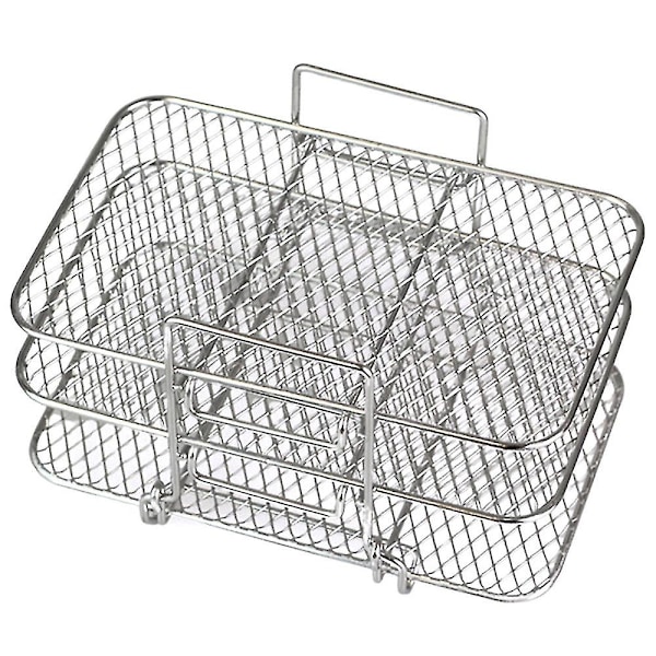 XJ Air Fryer Rack för Ninja Dual Air Fryer 304 Rostfritt Stål Flerlagers Dehydrator Rack Toast Rack (YJD)