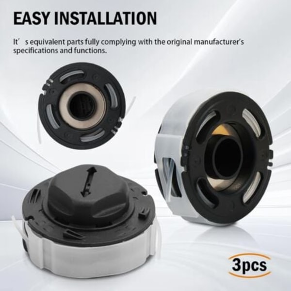Sett med 3 C3-2 erstatningsspoler for Stihl FSA 57 med AutoCut C3-2 trimmerhode - Erstatter 4009 710 4305 4009 710 4306