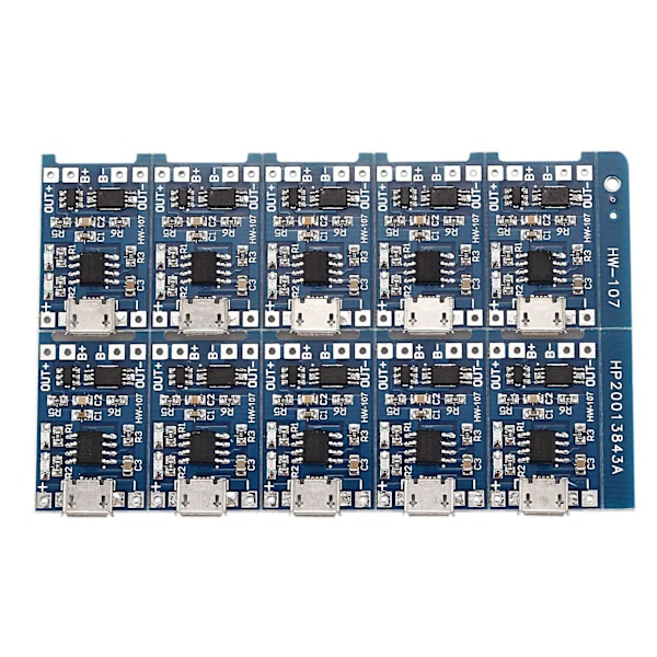 XJ-30kpl 5V Mini USB 1A 18650 TP4056 Litiumakku Latauslevy Suojapiirillä Laturimoduuli