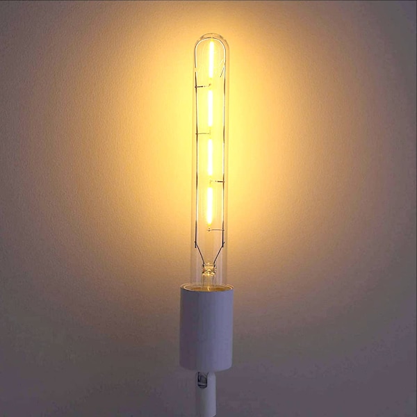 XJ-Set med 5 långa rörformade glödlampor, 4 W, motsvarande 40 W glödlampa, E27-sockel, varmvit 2700 K, 400 LM, transparent glas, AC 220–240 V