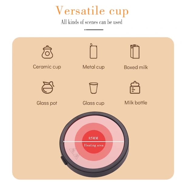 Kaffevarmere for skrivebord, USB-koppvarmer for kaffe, te, melk, drikke, varmeplate for å holde varmt