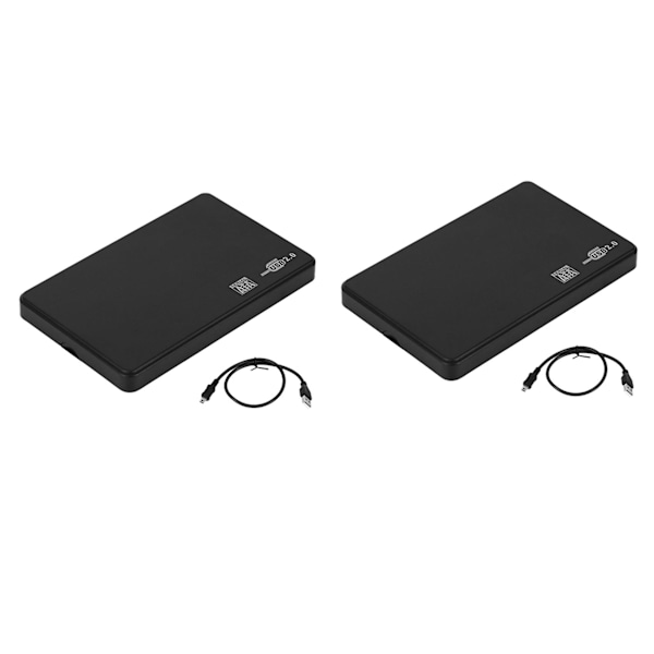 XJ-2x, 2,5 tums USB HDD-fodral SATA till USB 2.0 Hårddisk SATA Externt Kabinett HDD Hårddiskbox