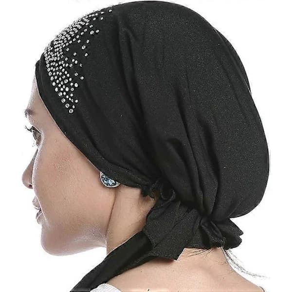 Svettabsorberande Skull Cap Mössa Hjälmfoder Snabbtorkande Bandana Pannband Cykelmössa Piratsjal Kemoterapi Mössa Vit