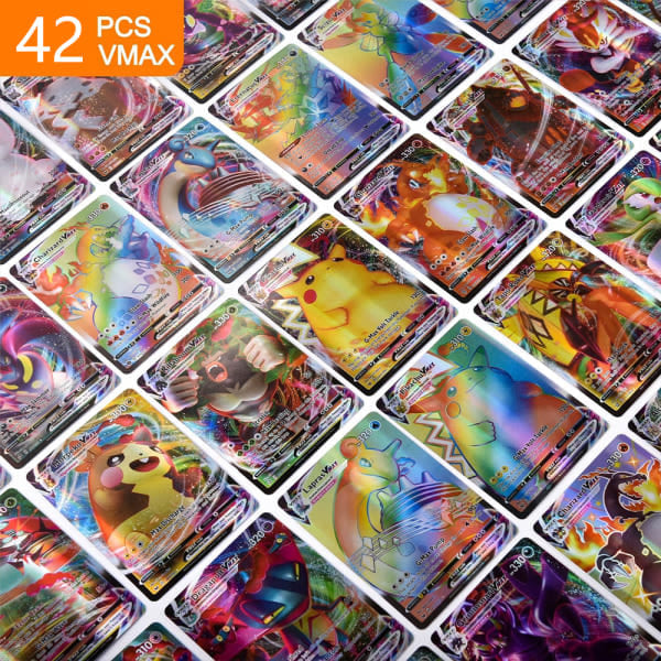 100 Extremely Rare Cards Including 58V and 42VMAX - No Duplicates - Gifts for Kids and Collectors