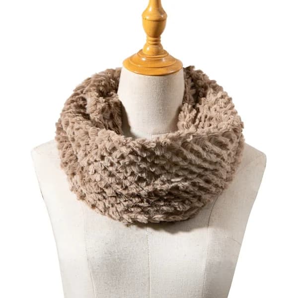 Vinter Halstørklæde Cowl Neck SVART sort