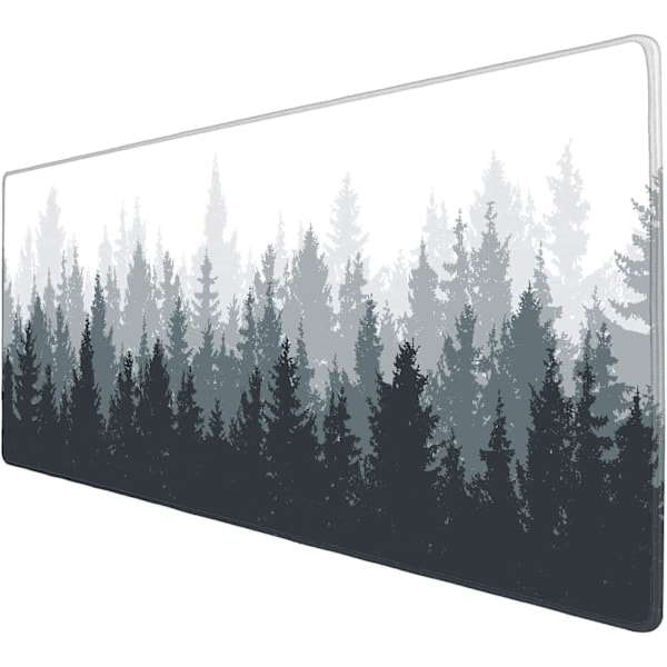 Stor gamingmusmatta 800 x 400 mm XXL tangentbordsmusmatta, halkfri gummerad vattentät yta, utökad skrivbordsunderlägg