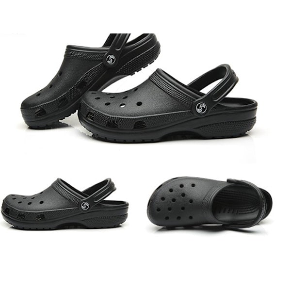 Crocs Badesko Sandaler Unisex (sort størrelse 42-43） DXGHC