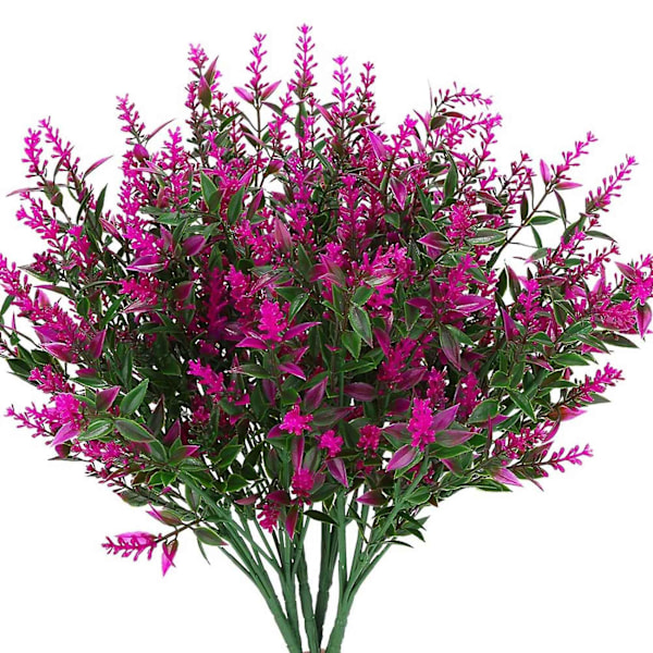 XJ-24 Bunter Kunstig Lavendel Falske Blomster For Hagedekor - fuchsia