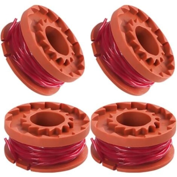 4 ruller, Ø 1,65 mm 3 m, kompatibel med Worx 20V græstrimmere WG180 / WG163 / WG175, reservespole