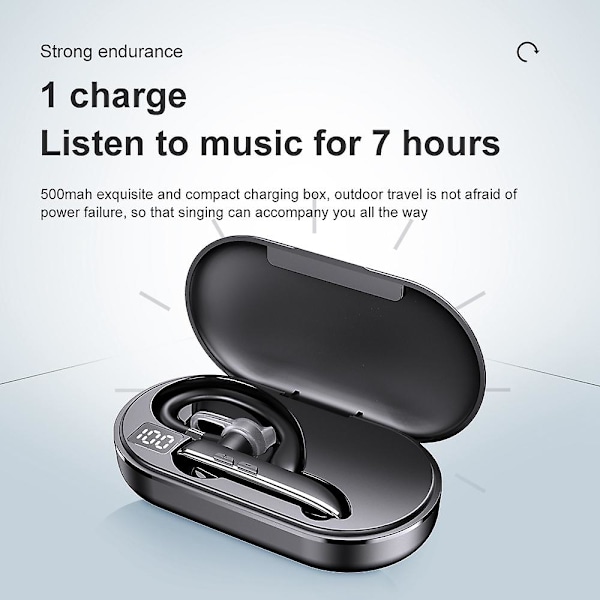 XJ-Bluetooth Headset Dobbel Mikrofon Støyreduksjon Bluetooth 5.0 Headset Ørepropper For Sjåfører Mach