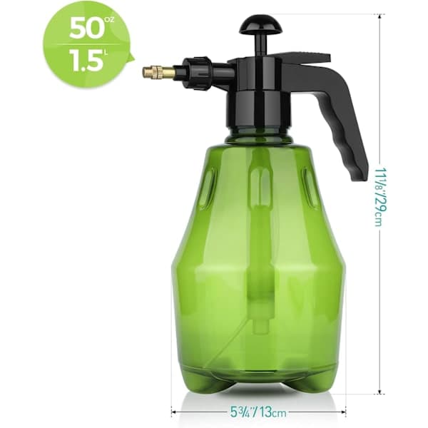 1500 ml:n muovinen suihkepullo, suuri kastelukannu