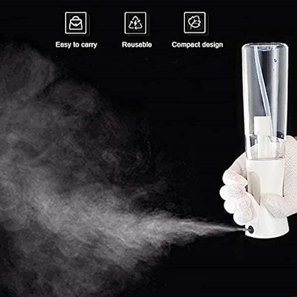 Hårsprayflaska, 300 ml Kontinuerlig Vatten Mister Sprayflaska Tom Fin Dimma Salong Frisörsprayflaska för Lockigt Hår, Växter, Husdjur, H