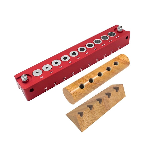 XJ-3-12mm Vertikal Lommehul Jig Træbearbejdning Dyvel Boreguide Selvcentrerende Bor Bit Guide Jig Po