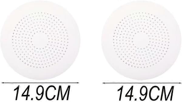 Silicone Drain Protector, 2 pcs Drain Protector, Sink Filter, Drain Strainers with Suction Cup, Hair Catcher for Shower Drain White