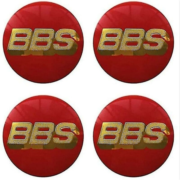 BBS Pyöränkeskiömerkit Emblem 4 kpl 65mm BBS Auton Kapselin Logomerkki Tarra Auto Pyöränkeskiömerkki Navan Emblem