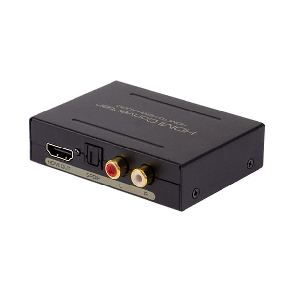 XJ-Audio Extraktor Till -kompatibel + Optisk Toslink Spdif + Rca V/h Stereo Analog Ljudutgång -kompatibel