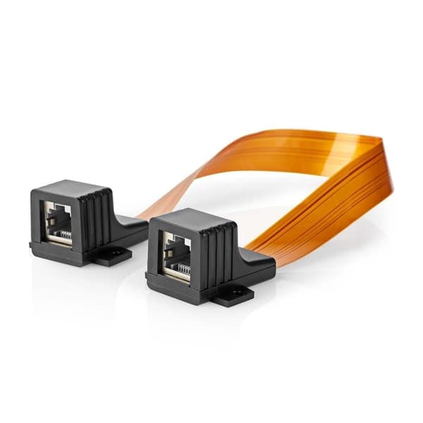 XJ-Nedis CAT5e -kaapeli | UTP | RJ45 (8P8C) Naaras | RJ45 (8P8C) Naaras | 0,30 m | Litteä | PVC | Oranssi | Laatikko