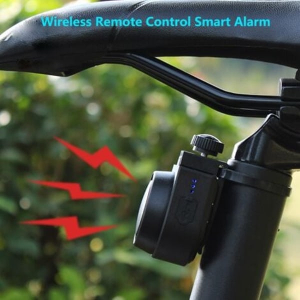 Smart Stöldskyddslarmsystem: Larm med fjärrkontroll, 115dB USB-C Uppladdningsbart och Vattentätt, Säkerhetsskydd för Cykel, Motorcykel, E-Bi