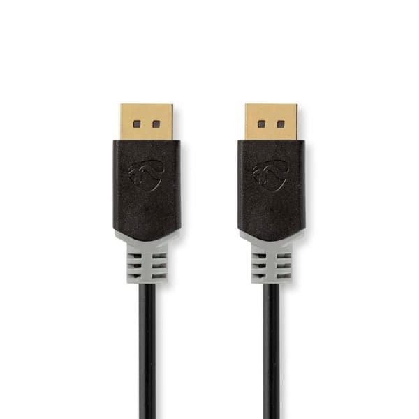 XJ-Displayport-kaapeli | DisplayPort Uros | DisplayPort Uros | 4K@60Hz | Kullattu | 2.00 m | Pyöreä | PVC | Antrasiitti / Harmaa | Laatikko