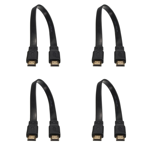 XJ-4x Kort Hann Til Hann Plugg Flat Kabel Ledning Full HD For Lyd Video HDTV TV PS3