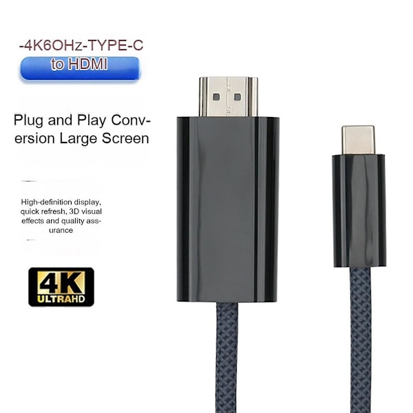 XJ-Type-c Til -kompatibelt 4k Kabel Egnet Til Android Samme-skærm Kabel Hd Adapterkabel