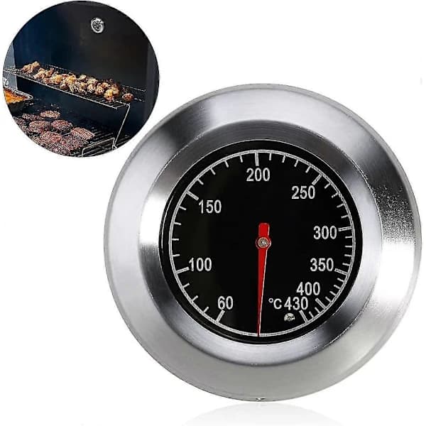 Analogt grilltermometer for alle griller og røykere
