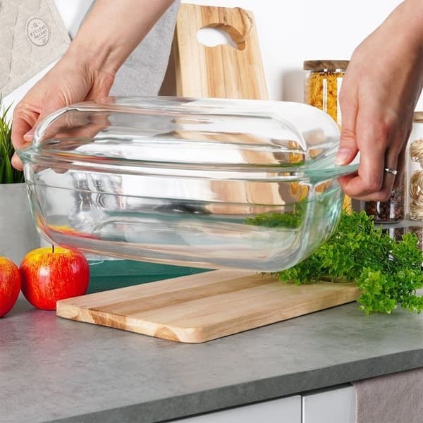 XJ-Rektangulær Bageform i Holdbart Ovnsikkert Glas