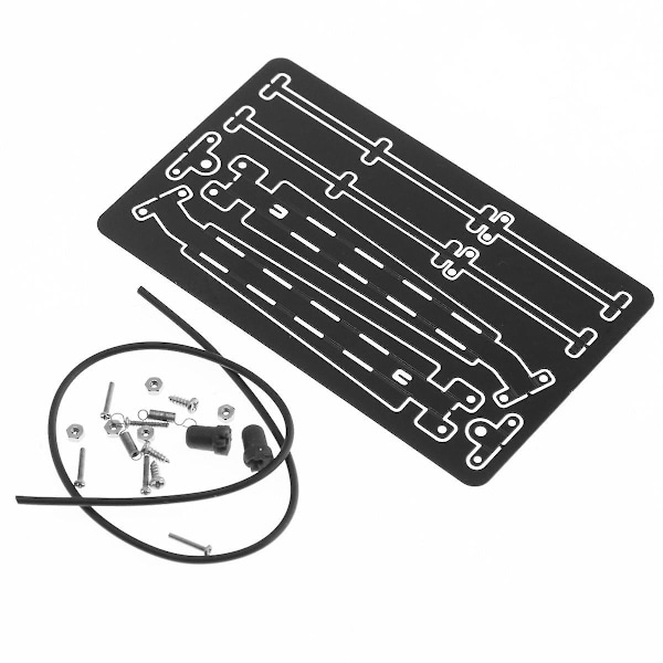 XJ-Metal Vindusviskerdekorasjon For Axial 1/6 Scx6 Rc Bil Oppgraderingsdeler Tilbehør Svart