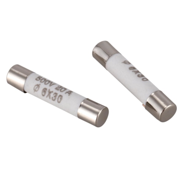 XJ-10 Stykker 6mmx30mm 20a Hurtig-sikring Keramisk Sikringslink 500v