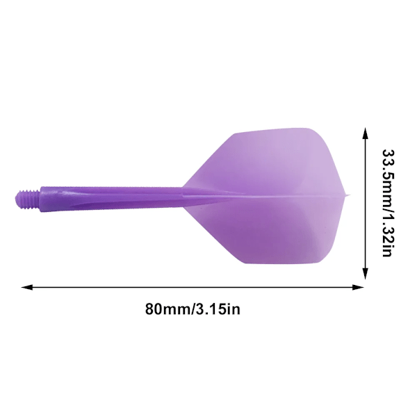 6 st Integrerade Dart Skaft och Flights Transparenta Dart Flights Skaft Plast 2BA Skruv Allt-i-ett Dart Flight Dart Tillbehör Kit