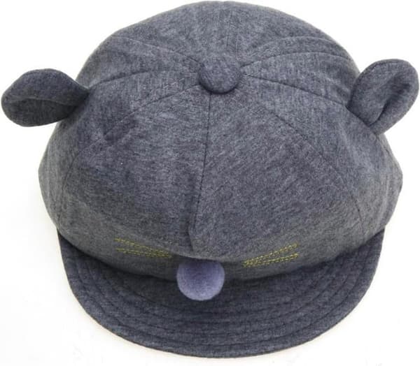 Baby Beanie - Mörkgrå - Kattöron - Kattdesign - mössa
