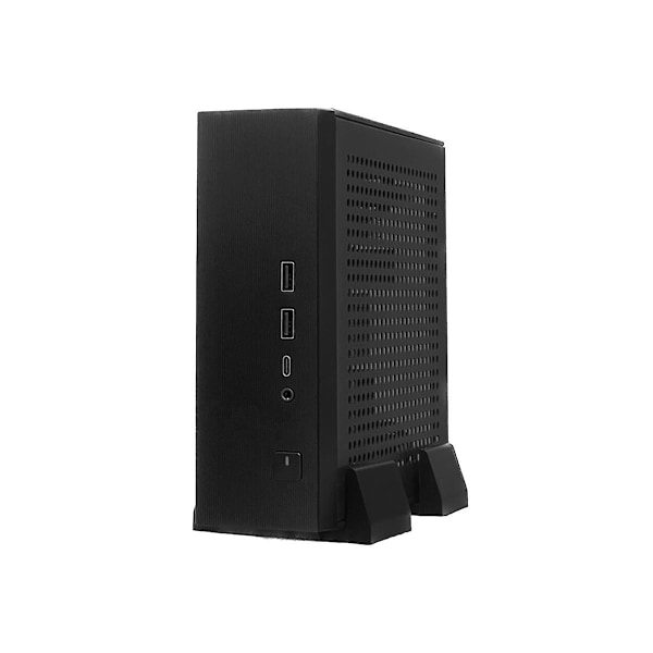 XJ-M09 Htpc Mini Itx Datorchassi Dc Strömförsörjning Industriellt Kontrollchassi Stationär Datorlåda