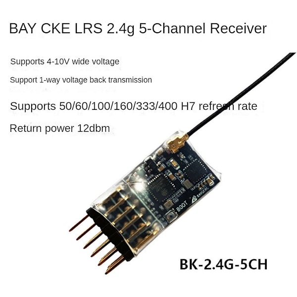XJ-Elrs 2.4ghz 5ch Pwm Expresslrs -vastaanotin 2dbi 2.4g kupariputkiantennilla Pwm/crsf-protokolla Rc:lle