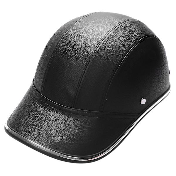 XJ-Motorcykel Læderhjelme Cykel Scooter Halv Åben Beskyttelseshjelm Hård Hat-sikkerhed Unisex Rac