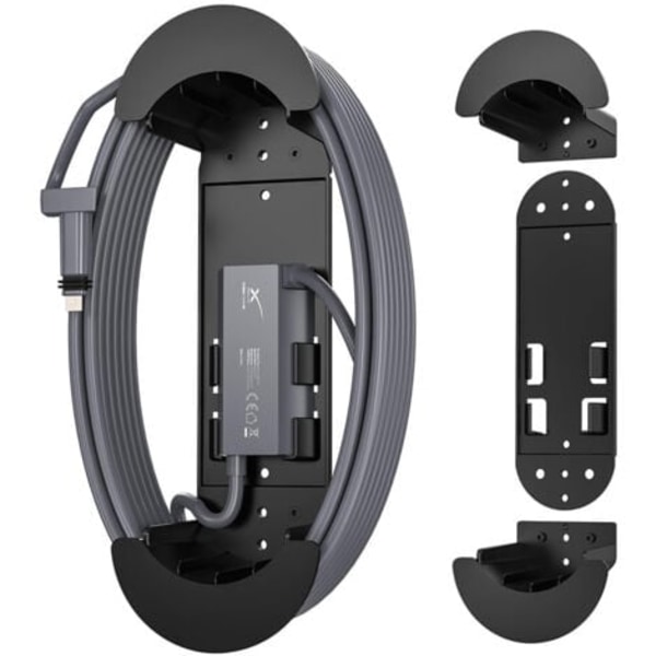 Starlink Ethernet-kabelholder med adapterfeste - Veggfeste for Starlink-kabelhåndtering og -oppbevaring