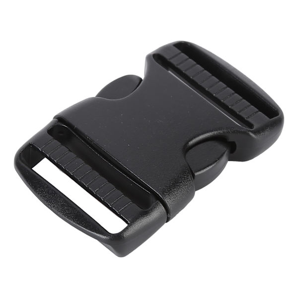5 Pcs Quick Release Plastic Double Adjustable Strap Buckles Replacement DIY Crafts for Backpack Black For 38mm Wide Strap