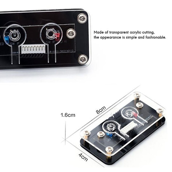 XJ-Desktop Computer Switch Ekstern Strømafbryder Strømknap+genstart Knap Pc Kabinet Strømforsyning Knap