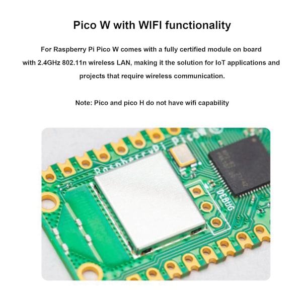 XJ-For Pico W Utvecklingskort Utökat Jumper Kit Trådlöst Wifi Rp2040 Mikrokontroller Utveckling B