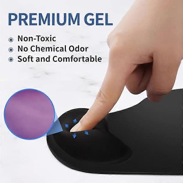 Ergonomisk musematte med håndleddsstøtte