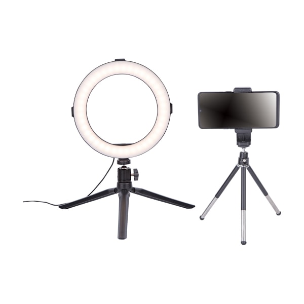 XJ-Dacota Platinum 8\" Ringlampe med Stativ og Oppbevaringspose